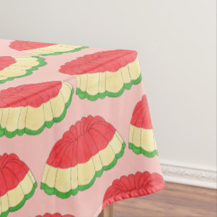 Gelatin Salad Vintage Retro Dinner Party Dessert  Tischdecke