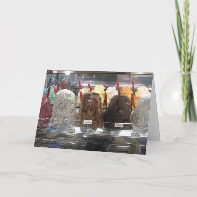 gelato Grußkarte Karte (Vorderseite)