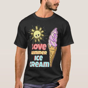 Gelato Ice Creme Party Squad Funny Liebe Sommereis T-Shirt
