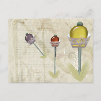 Gelato Italien Traubenlemon Wildbeere Postkarte