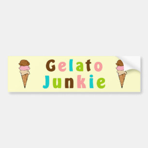 Gelato Junkie Autoaufkleber