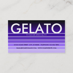GELATO lila Farbprobe Visitenkarte