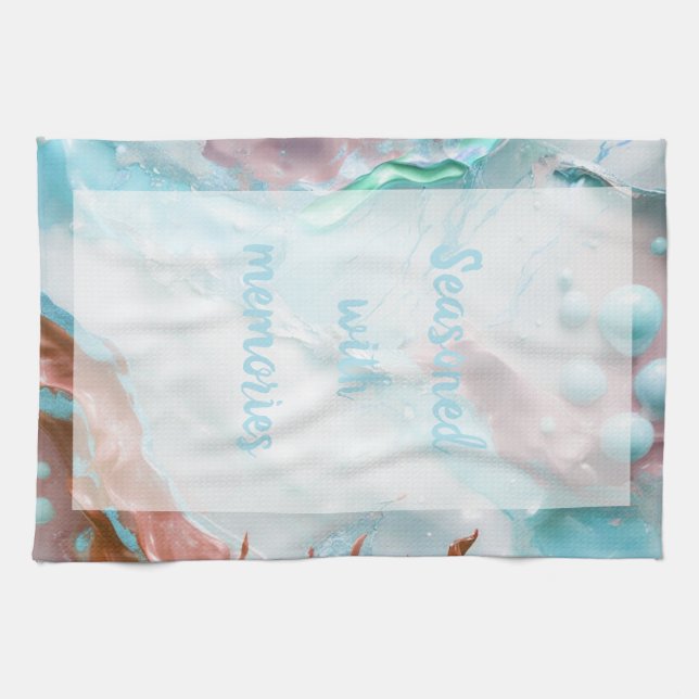 Gelato - Weiß Geschirrtuch (Horizontal)