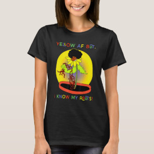 Gelb, aber ich kenne meine Wurzeln für Lichtskynkö T-Shirt