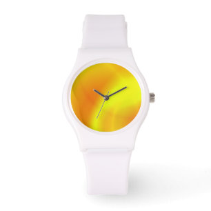 Gelb Abstrakt Armbanduhr