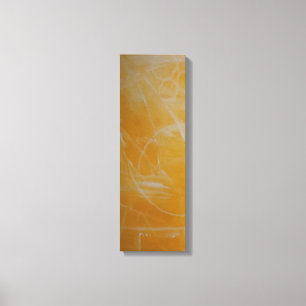 Gelb/Abstrakte weiße Leinwand