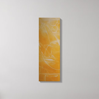 Gelb/Abstrakte weiße Leinwand