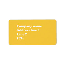 gelb adressaufkleber