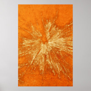 Gelb auf Orange Paintball Poster