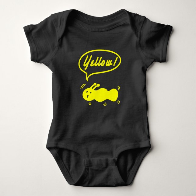 Gelb! Baby Bodysuit Strampler (Vorderseite)
