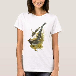 Gelb-berechnete blaue Elster T-Shirt
