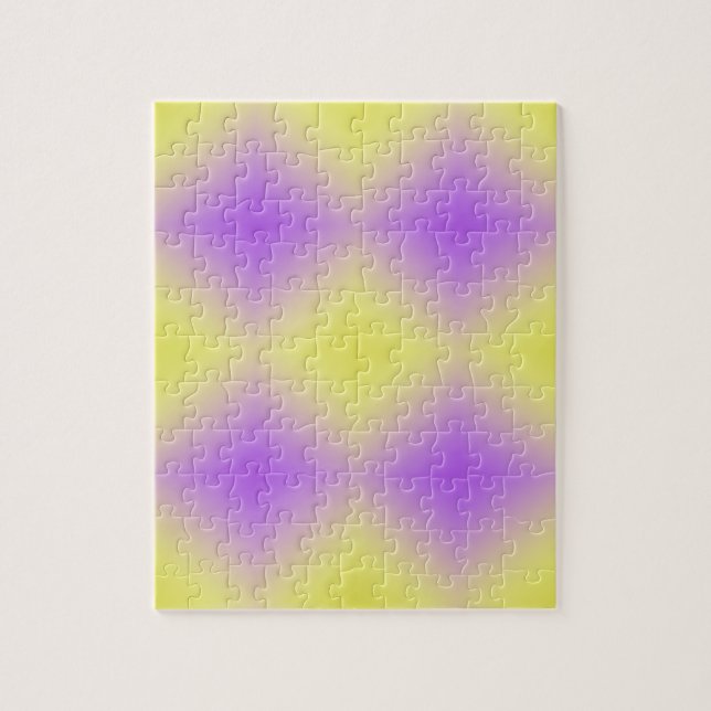 Gelb bis Lila Diamantmuster Puzzle (Vertikal)