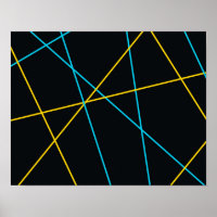 Gelb, blau, cool, trendig, urbane, moderne Linien