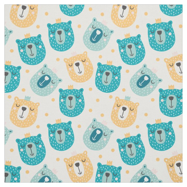 Gelb blaues Muster eines benutzerdefinierten Sleep Stoff (Muster)