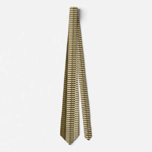 Gelb Braun Gold Stylisch Moderne Abstrakte Muster Krawatte