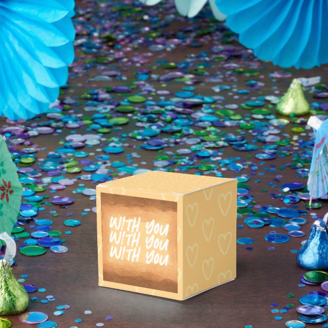 Gelb - Brauner Valentinstag Geschenkschachtel (Party)