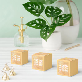 Gelb - Brauner Valentinstag Geschenkschachtel