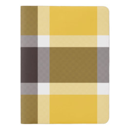 Gelb/Brown/beige karierte große kundenspezifische Extra Großes Moleskine Notizbuch