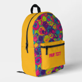 Gelb | Bunter Chic Print Cut Sew Tasche