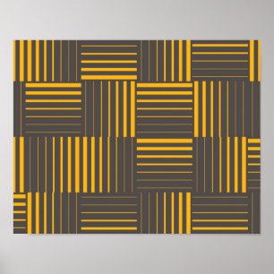 Gelb, cool, einzigartig, trendig, modern poster