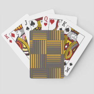 Gelb, cool, einzigartig, trendig, modern spielkarten