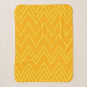 Gelb, cool, trendig, modern, urbanes Zickzackmuste Sherpadecke
