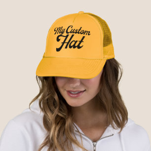 GELB Custom Trucker Hut Mesh Rückseite Kappe Blank