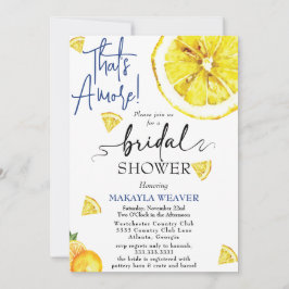 Gelb Das ist Amore Lemon Brautparty Einladung