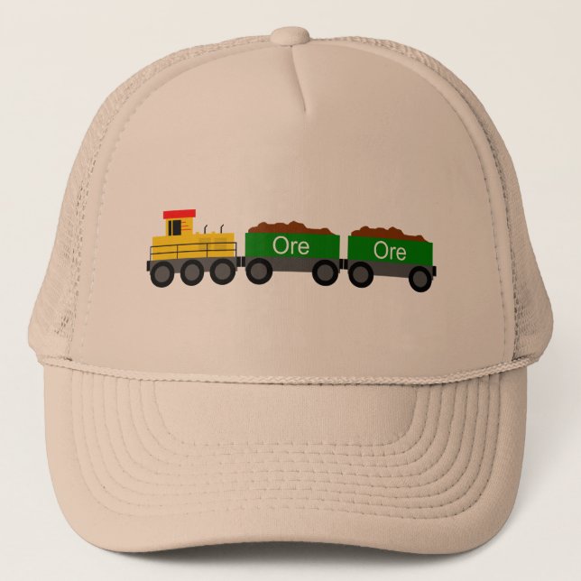 Gelb des Zuges Truckerkappe (Vorderseite)