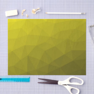 Gelb-dunkler Ombre-Verlaufsverlauf geometrisches M Seidenpapier