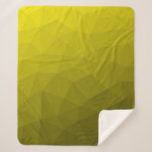 Gelb-dunkler Ombre-Verlaufsverlauf geometrisches M Sherpadecke