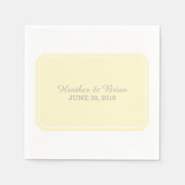 Gelb einfach elegant Papier Napkins Serviette
