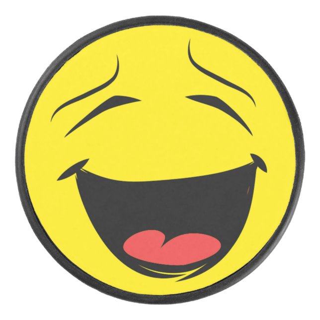 GELB EISHOCKEY PUCK (Vorderseite)