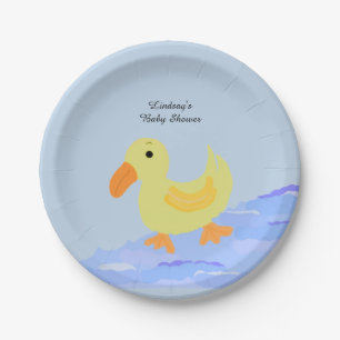 Gelb Entchen Baby Shower Pappteller