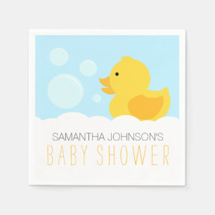 Gelb Entchen Badezusatz Babyparty Serviette