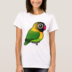 Gelb-ergatterter Lovebird T-Shirt
