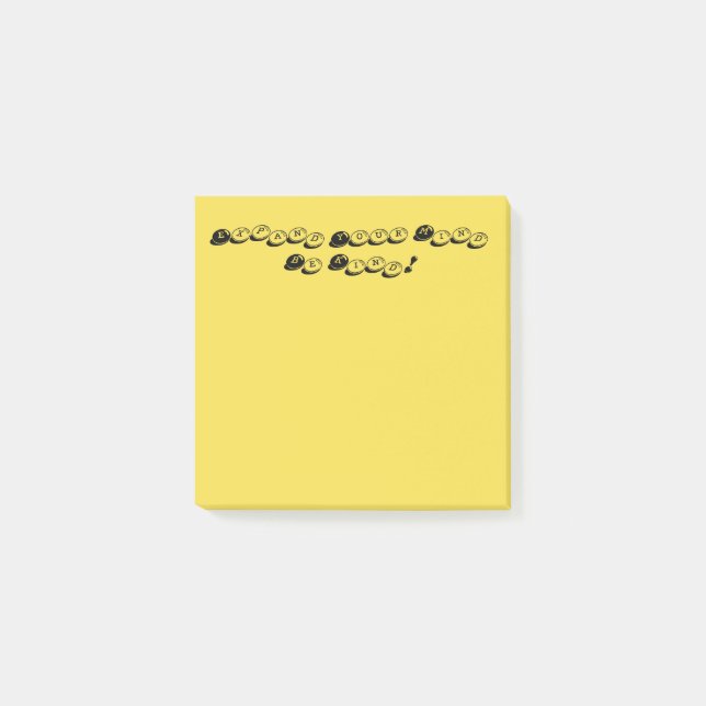 Gelb erweitern Sie Ihren Geist freundlich Post es  Post-it Klebezettel (Vorderseite)