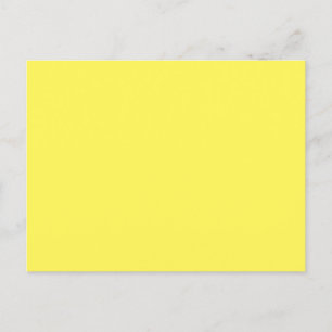 Gelb #FFF555, Goldenes Glühen Postkarte