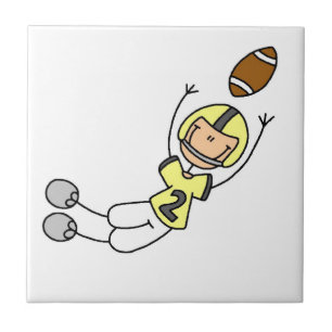 Gelb Figur Fußball Fliese