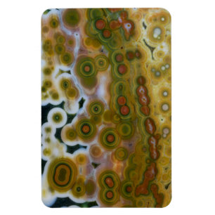 Gelb gefärbter Ozean-Jasper Magnet