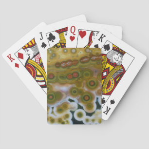 Gelb gefärbter Ozean-Jasper Spielkarten
