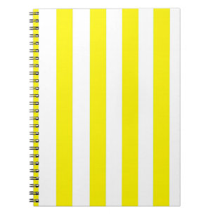 Gelb gestreiftes Notizbuch Notizblock