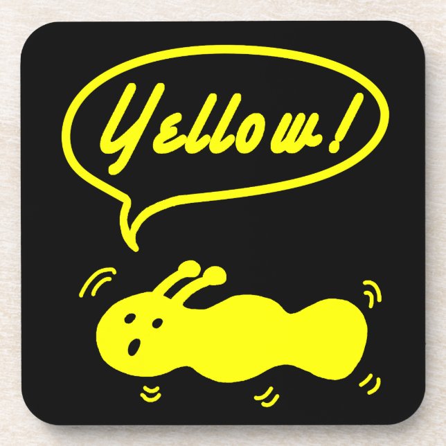 Gelb! Getränkekasten Getränkeuntersetzer (Vorderseite)