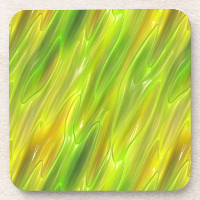 Gelb Getränkeuntersetzer (Vorderseite)