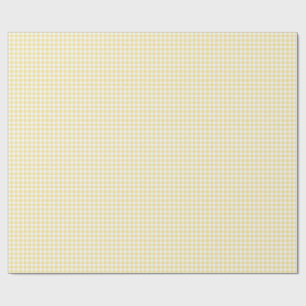 Gelb Gingham Geschenkpapier