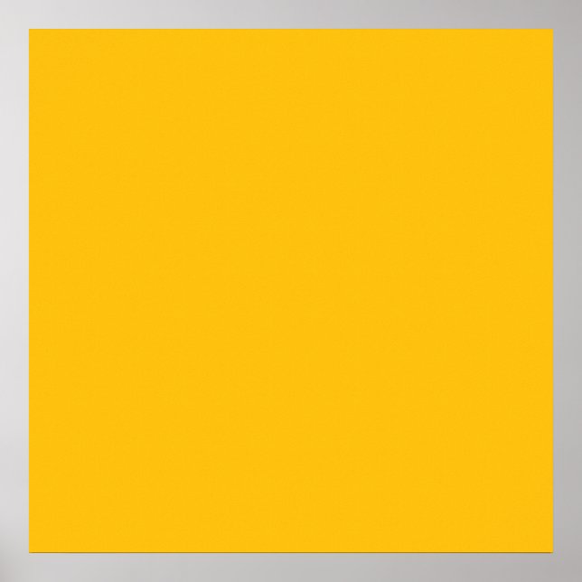 Gelb Gold  Farbposter Poster (Vorne)
