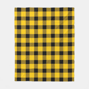 Gelb/Goldbüffel Lumberjack Kariert Fleecedecke