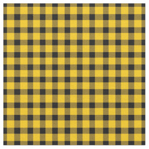 Gelb/Goldbüffel Lumberjack Kariert Stoff