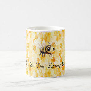 Gelb Goldene Honigbiene Kaffeetasse