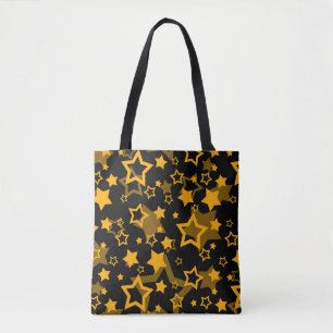 Gelb-goldene Sterne Glitter-Design 